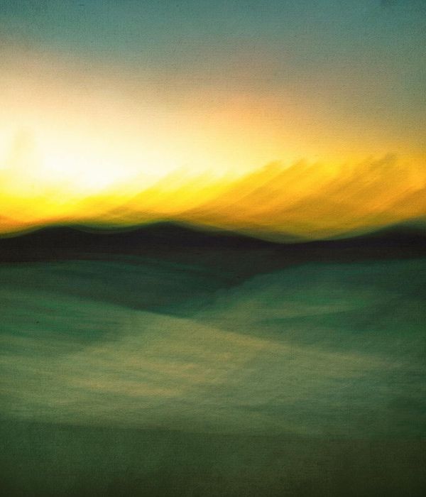 Abstract sunrise representation for morning focus and daily energy